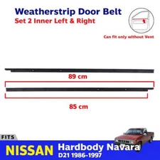 Inner Weatherstrip Door Belt Fits Nissan Hardbody D21 UTE 1986-97 Pair LH+RH New