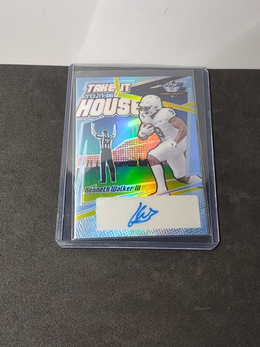 KENNETH WALKER III 2022 Leaf Take it to House /10 Auto Seahawks MINT ROOKIE 📈⏫⭐