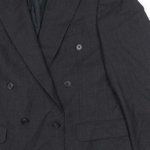 Vintage St Michael Mens Black Polyester Blend Suit Jacket Size 40 - Picture 8 of 10