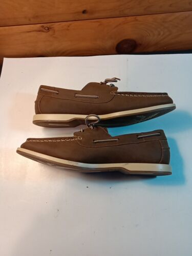 Neu ohne Etikett Cary Country Herren Schnürschuhe Bootsschuhe Größe 13M robust Freizeit braun - Bild 3 von 13