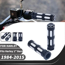 1" CNC Handlebar Hand Grips for Harley Softail Electra Glide Sportster 1984-2015