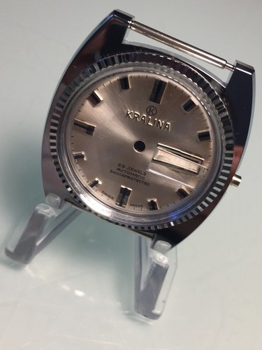 NEW OLD STOCK MABEL HERREN EDELSTAHL ST. ARMBANDUHR GEHÄUSE FÜR AUTOMATIKWERK - Bild 1 von 6