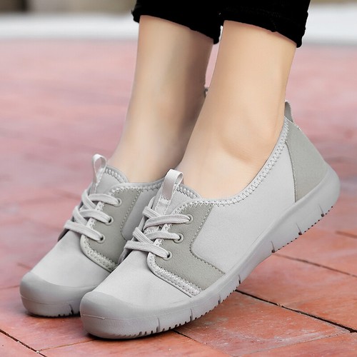 Sneakers casual da donna scarpe basse traspiranti leggere scarpe da passeggio - Foto 4 di 28