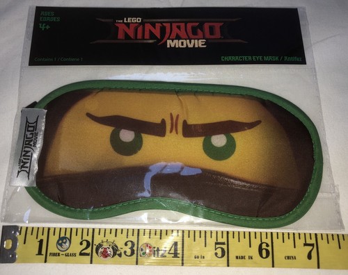Lego Película Ninjago Máscara Dormir Cosplay Disfraz Ayuda de Viaje Venda para los Ojos Nuevo Uno Verde - Imagen 1 de 4