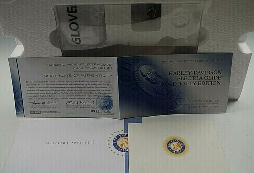 FRANKLIN MINT 1976 HARLEY-DAVIDSON ELECTRA GLIDE L.E. Maßstab 1:10 Druckguss Neu in OVP - Bild 9 von 12
