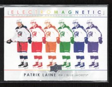 2021-22 Upper Deck #EM-25 Patrik Laine Electromagnetic Columbus Blue Jackets