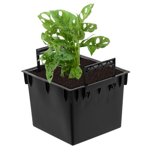 Quadratischer Plantztopf-Einsatz 9 Größen schwarz für Prosperplast Töpfe - Bild 5 von 35
