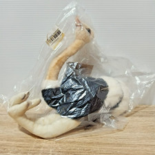 Hansa Ostrich Floppy Plush Stuffed Toy NIB 8" Realistic Animal