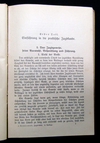 Dombrowski Jagd-ABC für alle, die Jäger werden wollen 28 Textabbildungen 1918 - Bild 9 von 12
