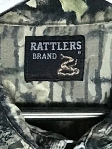 Vintage Rattlers Brand Camo Shirt Mens Jacket Realtree Hunting USA Made - Picture 4 of 5