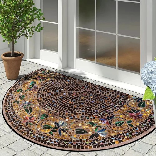 Luxury Semi-Circular Welcome Door Mat – Outdoor Entry Rug(268)