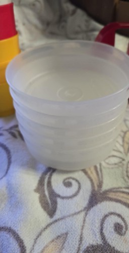 Tupperware runde Snackbecher 19 & 5 kleine Wunder Schüsseln ohne Deckel - Bild 2 von 2