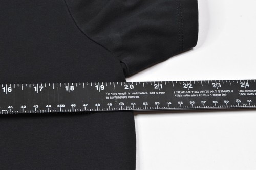 Cuts Clothing Elongated T-Shirt Mens Medium Black Short Sleeve Crew Neck Slim - 第 8/13 張圖片