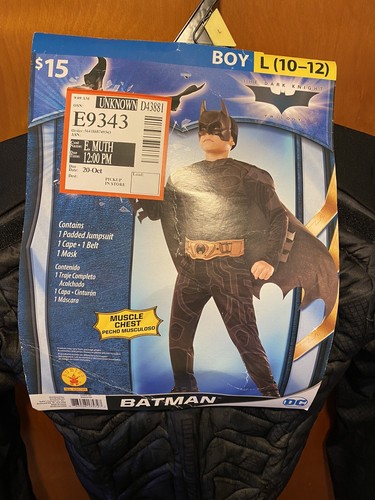 Rubies Batman The Dark Knight Kostüm DC Large L 10-12 gebraucht, in einwandfreiem Zustand - Bild 2 von 9