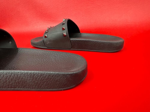 Sandalias Valentino Garavani Verano Rockstud Negras Slide Talla EU 38 US 7 a 7 1/2 - Imagen 7 de 14