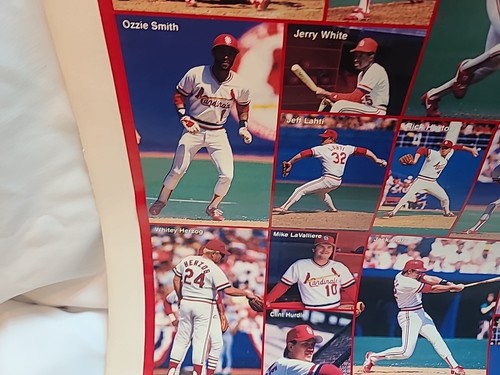 1986 ST LOUIS CARDINALS MLB Baseball Card Team Photos POSTER 19" X 26" - Picture 7 of 18