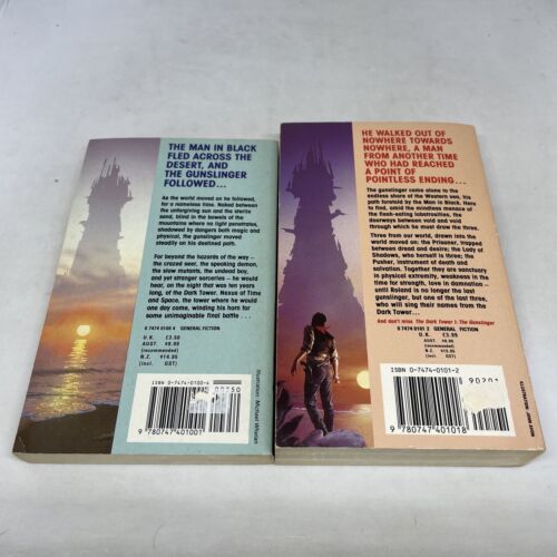 Stephen King Dark Tower Books 1 & 2 Paperback Gunslinger Drawing Of The 3 Vtg - Bild 2 von 7