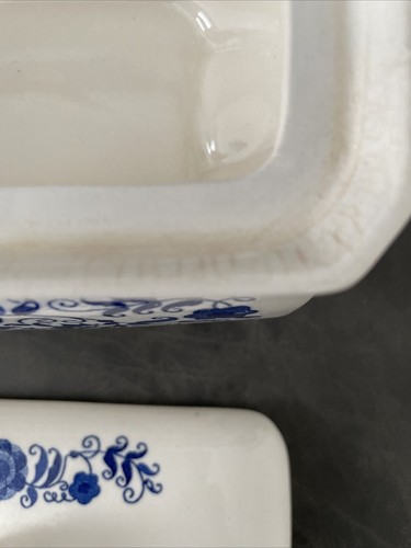 VINTAGE CERAMIC DELFT BLUE ELECTRIC GRAVY BOAT/SAUCE WARMER NAVY & WHITE - Picture 8 of 11