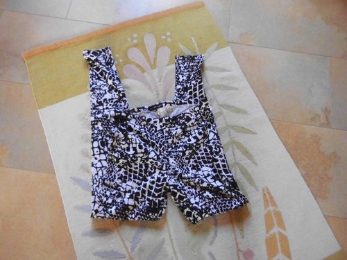 Neuw, Leggings von Even & Odd in M, weiß/schwarz Fantasiemuster 1x getragen