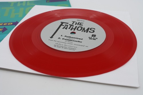 The Fathoms The Space Cossacks Garage Surf Punk Split 7" EP Red Vinyl 1998 - Picture 16 of 18