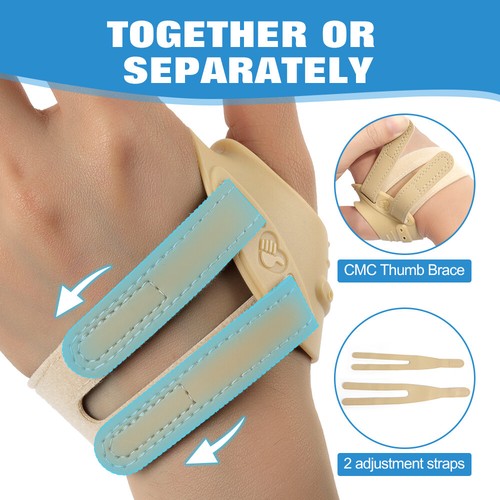 Fortemotus CMC Thumb Brace for Joint Thumb Spica Splint Thumb Sprains Arthritis - Picture 4 of 20