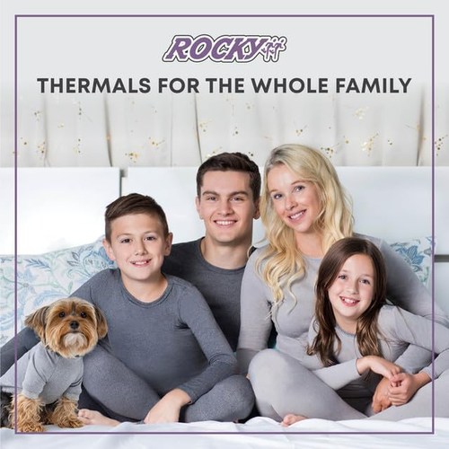 Thermal Underwear for Kids, Girls Thermals Top and Bottom Set, Long Johns Underw - Picture 7 of 12