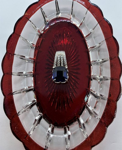Colgante de zafiro caliente azul maíz impecable de 6 quilates en chapado en oro de 18 K - Imagen 6 de 11
