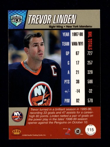 1998-99 Pacific Dynagon Ice Base Hockey Cards - You Pick #1-200 - Picture 221 of 387