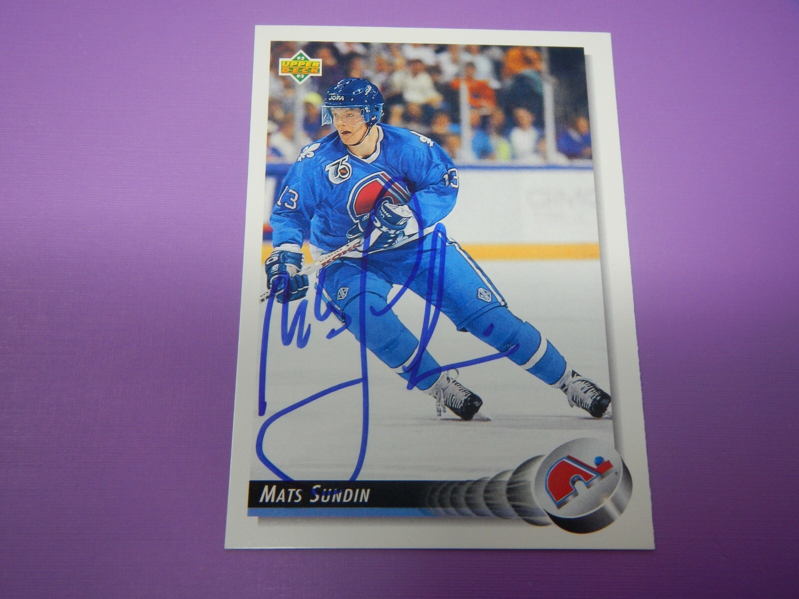 199293 Upper Deck Hockey Mats Sundin 121 Autograph eBay