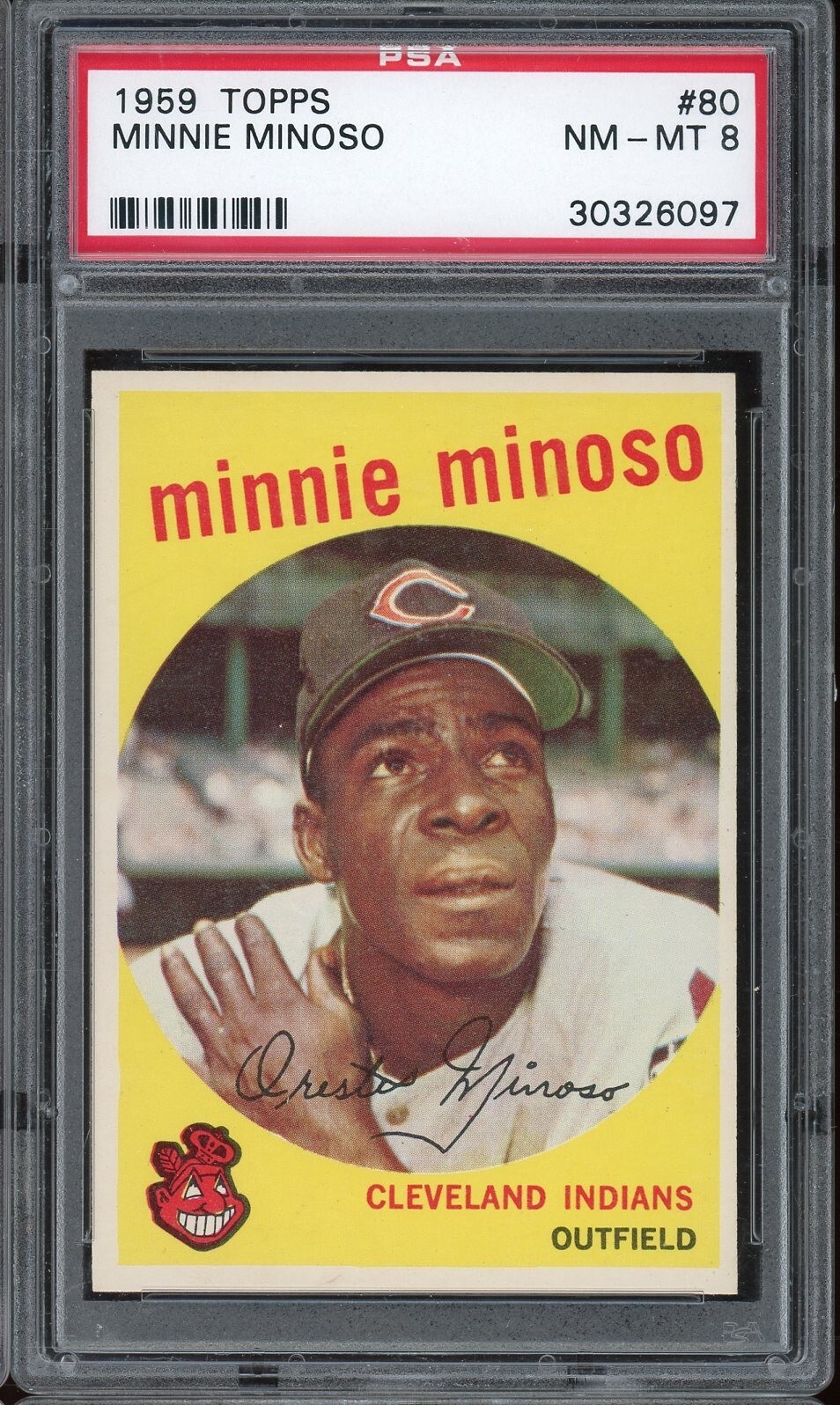 1959 Topps Baseball #80 Minnie Minoso PSA 8