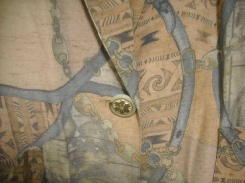 Craig Clothing Co. Taupe Vintage Retro Print Blazer Jacket Sz M EUC - Picture 3 of 8