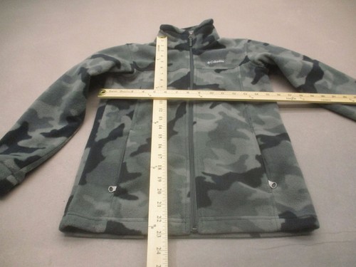 Columbia Size M (10-12) Kids Unisex Camo Stand Collar Fleece Athletic Jacket 293 - Picture 5 of 9