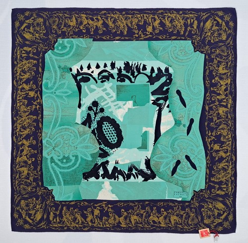 Vintage CHRISTIAN LACROIX PARIS silk scarf. Made in Italy. - 第 1/11 張圖片