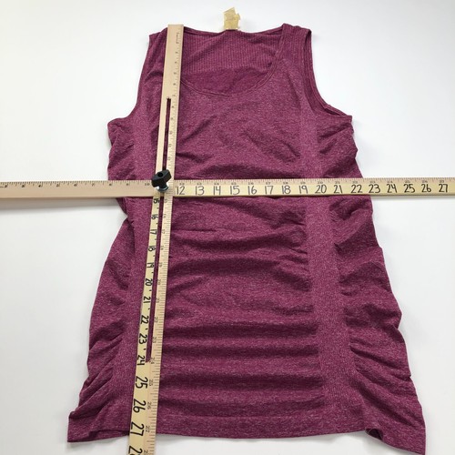 Calia By Carrie Underwood Medium Red Tank Top Women's Sleeveless Ruched - Picture 2 of 6