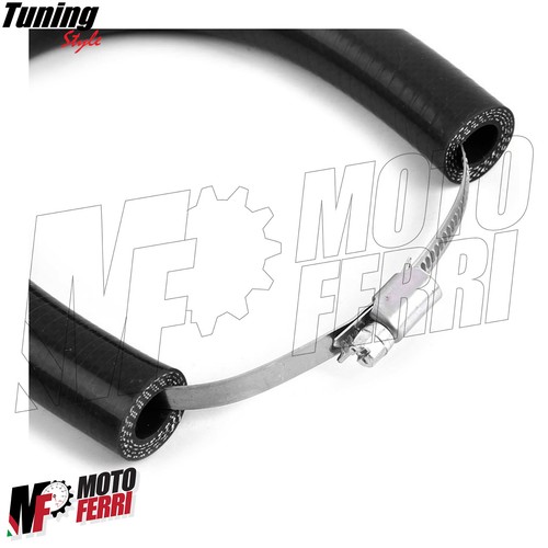 MF4681 Protezione Scarico Marmitta Terminale Nero Universale Moto Cross Enduro - Foto 7 di 8