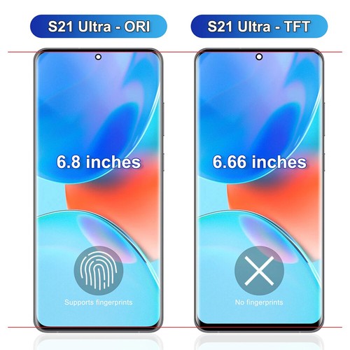 Pantalla LCD para Samsung Galaxy S21 Ultra Pantalla Táctil Digitalizador + Marco AUK US - Imagen 2 de 17