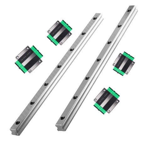 2XHGR20 guía lineal carril guía carril 300-1500 mm + 4x bloque deslizante CNC - Imagen 15 de 19