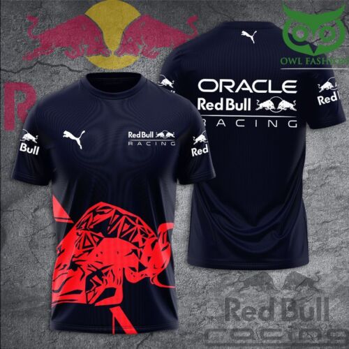 T-Shirt 3D Red Bull Racing F1 Team All Over Print S-5XL Free ship New - Picture 1 of 2
