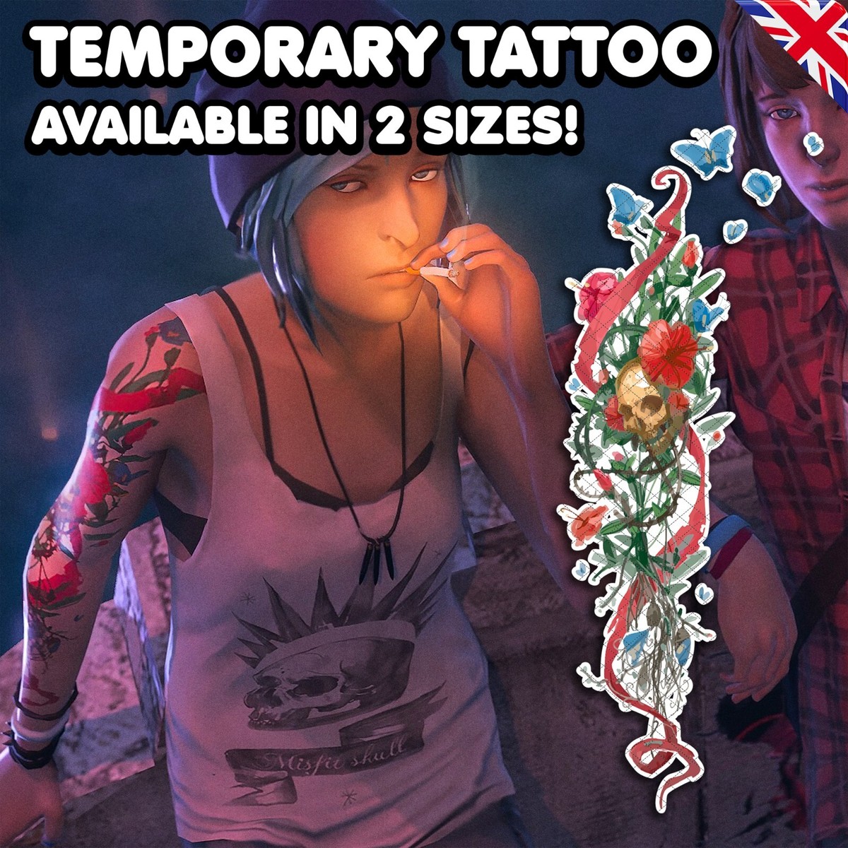 Chloe Life Is Strange Cosplay Bird On Red Sun Graphic Shirt Chloe Life Is Strange Cosplay Bird On Red Sun Graphic Shirt