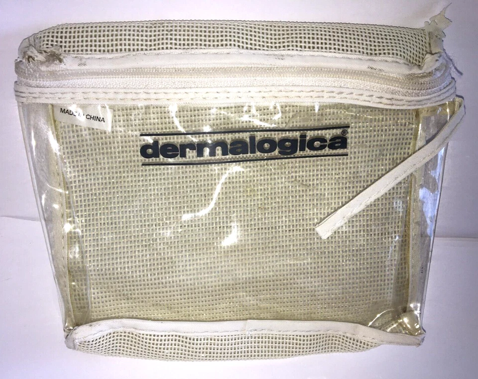 DERMALOGICA Clear Bag SKIN ESSENTIALS TRAVEL BAG Storage Bag MAKEUP BAG CASE - image 2 of 4