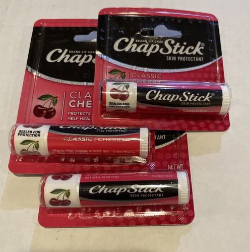 ChapStick Classic Skin Protectant Lip Balm Tube Cherry Flavor 0.15 Oz (pack Of 3 - Picture 3 of 3