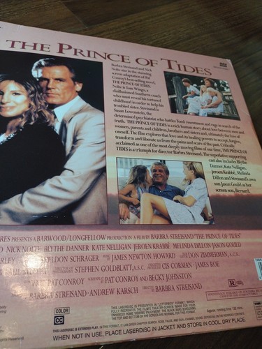 The Prince of Tides (Laserdisc) Nick Nolte, Barbara Streisand, 1992 - Imagen 8 de 11