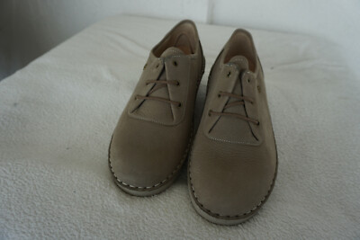 FINN COMFORT SEVILLA Damen  Schnürschuhe mit Einlagen Gr. 38,5 Beige Leder NEU