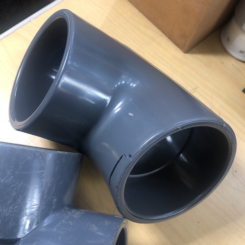 Lot of 2 - 3" SCH80 D2467 PVC 90 Degree Elbow Fittings (5415) - Picture 4 of 9