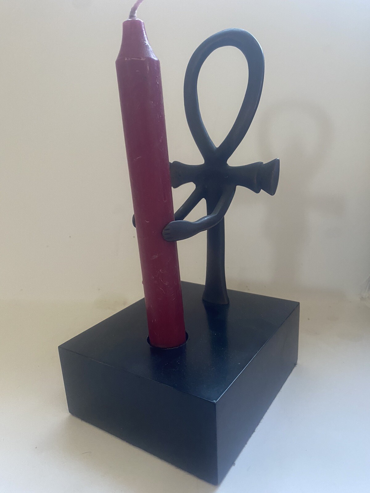 1976 MMA Egyptian Ankh Candle Holder Metropolitan Museum Of Art