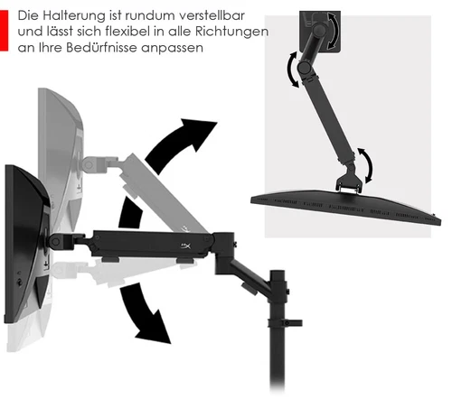 SEHR HOCHWERTIGE MONITORHALTERUNG HYPERX ARMADA 66X81AA MONITORE 32" 81.3cm #A1