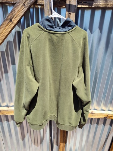 Nike Fleece Pullover Sweater 2XL 1/2 Zip Olive Green Men’s Running Yoga Clean - Picture 2 of 9