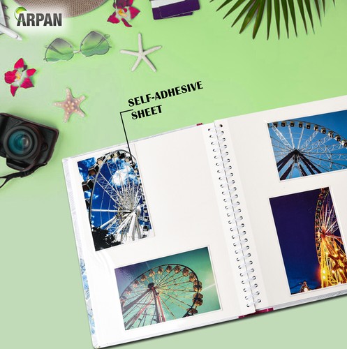 3 x Arpan Self Adhesive Large Photo Albums Totaling 60 Sheets 120 Sides - Picture 6 of 70