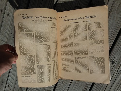 Vintage 1957 P.H. Tubi radio equivalenti Brams' Vade-Mecum Philips elettronici - Foto 2 di 5