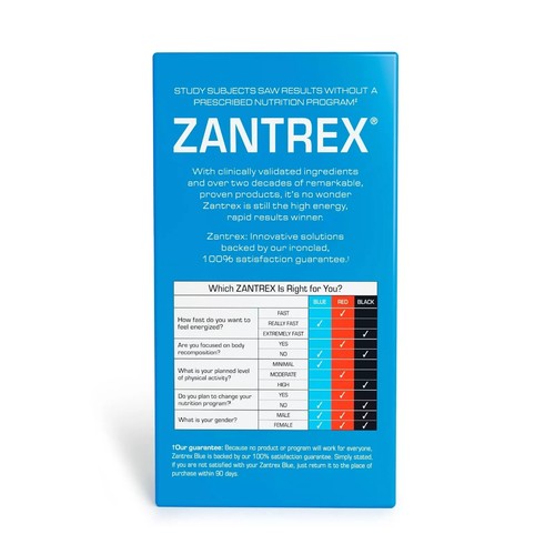 Zantrex Blue 60ct-fast kick of energy with a boost in focus and alertness - Picture 3 of 8